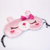 [Pink Temptation] Embroidered Applique Eye Shade / Sleeping Mask Cover / Sleep Blinder (7.9*3.1)