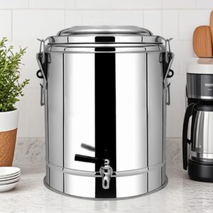 SOGA 30L Stainless Steel Insulated Stock Pot Dispenser Hot & Cold Beverage Container With Tap