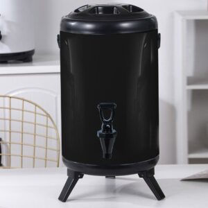 SOGA 8L Insulated Beverage Server – Stainless Steel, Black