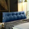 SOGA 150cm Blue Triangular Wedge Bed Pillow – Bedside Backrest Cushion