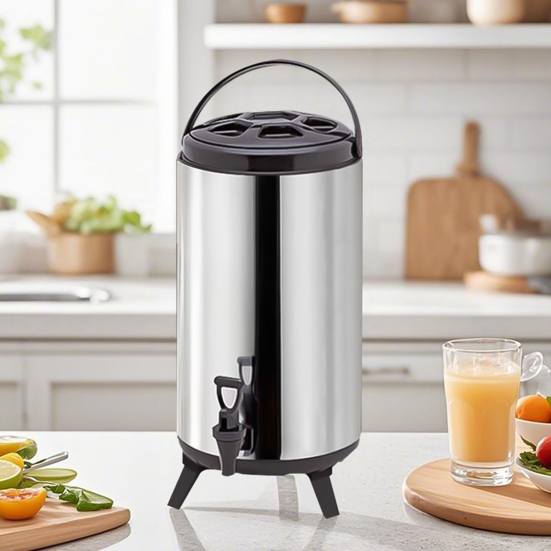SOGA 10L Portable Insulated Cold/Heat Coffee Tea Beer Barrel Brew Pot With Dispenser